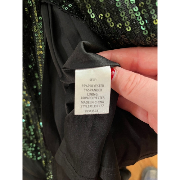 In Loom Morning Lavender Sequin Wrap Dress Size 1x - Picture 8 of 9